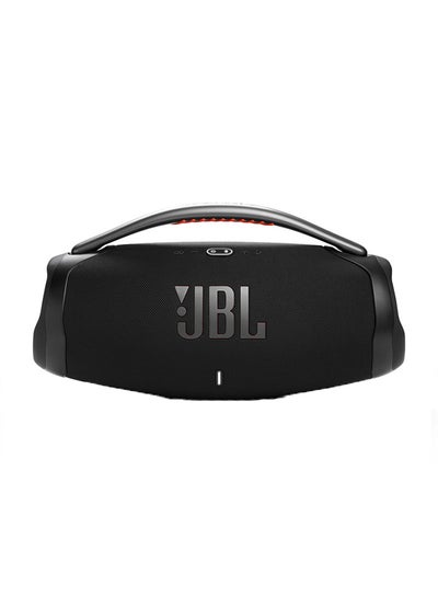 اشتري JBL Boombox 3 Powerful Wi-Fi And Bluetooth, Deep Bass, 3-Way Speaker, 24H Battery, 3D Dolby Atmos, Waterproof & Dustproof, Built-In Charger, Self-Tuning Feature Black في السعودية
