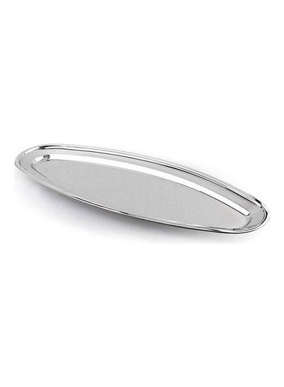 Buy Premium-Quality Stainless Steel Light-Weight and Food-Grade Tray| Elegant Mirror-Finish Body and Durable Design| Perfect for Serving Fish and Other Food| Silver Silver 80cm in UAE