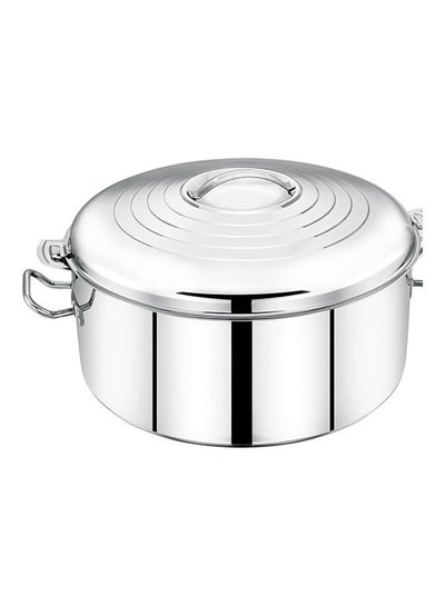 اشتري Food-Grade Hot And Cold Hotpot With Double Wall Vacuum Insulation| Firm Twist Lock To Keep Food Fresh For Long| Elegant And Unique Design Perfect For Rice Roti Curry| Silver Silver 30لترات في الامارات