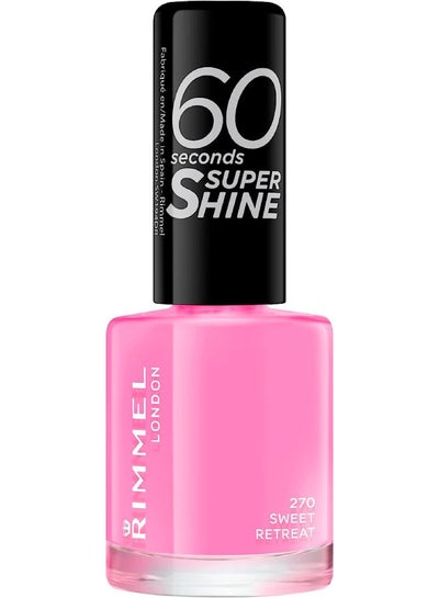 Buy 60 Seconds Super Shine Nail Polish, 8 ml - 0.25 fl oz 270 Sweet Retreat in Egypt