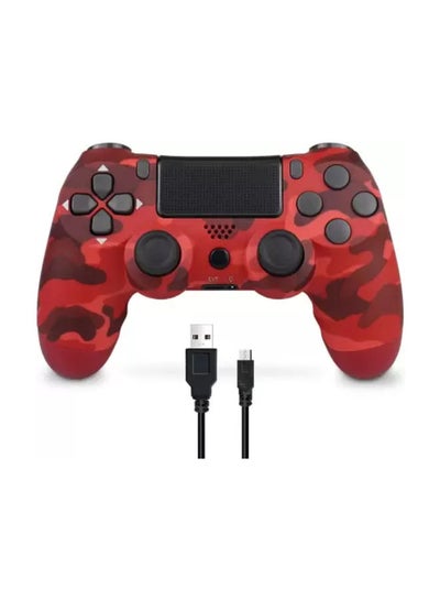 Buy Controller 4 Wireless Controller For PlayStation 4 - Red Camouflage in UAE