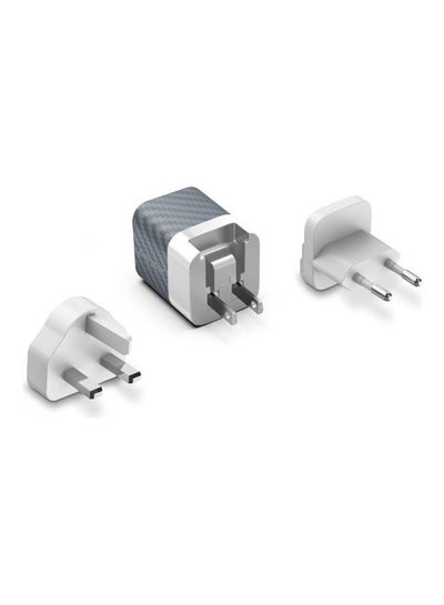 Buy Wall Charger 38W PD QC 3.0 Multi Plug Silver in Egypt