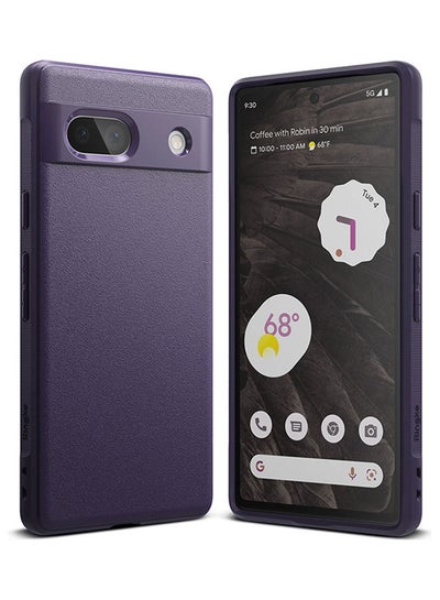 اشتري Onyx Compatible with Google Pixel 7a Case Enhanced Grip Tough Flexible TPU Shockproof Rugged TPU Bumper Drop Protection Phone Cover - Purple في الامارات