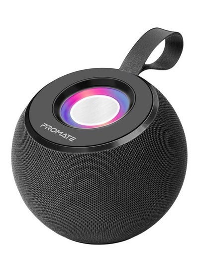 Buy Bluetooth, Premium 5W True Wireless Portable Speaker With 360-Degree HD Sound, LED Light, Long Playtime, USB Port And TF Card Slot For iPhone 14, iPad Air, iPod, Galaxy S22 Black in UAE