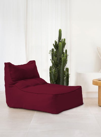 Buy Sleeping Comfortable Bean Bag Burgundy 100x80x75cm in Saudi Arabia