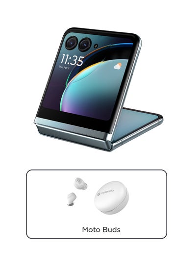 اشتري Razr 40 Ultra Dual Sim Glacier Blue 8GB RAM 256GB 5G with Gift - Middle East Version في الامارات