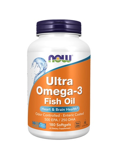 Buy Ultra Omega-3 Fish Oil, 180 Softgels in UAE