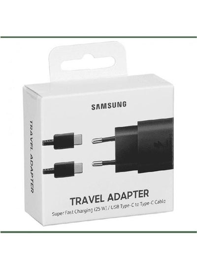 Buy 25W Travel Adapter With Type-C Charging Cable Black in Egypt