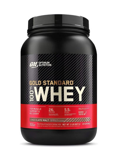 Buy Gold Standard 100% Whey Protein Primary Source Isolate - Chocolate Malt, 2 lbs, 29 Servings in UAE