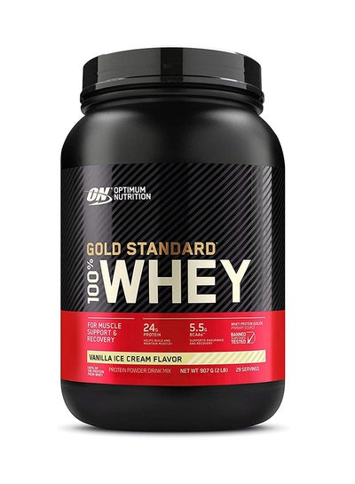 Buy Gold Standard 100% Whey Protein Powder 2 lbs Vanilla Ice Cream in Saudi Arabia