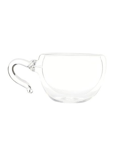 Buy Double Glass Pyrex Coffee Mug Clear 100ml in Egypt