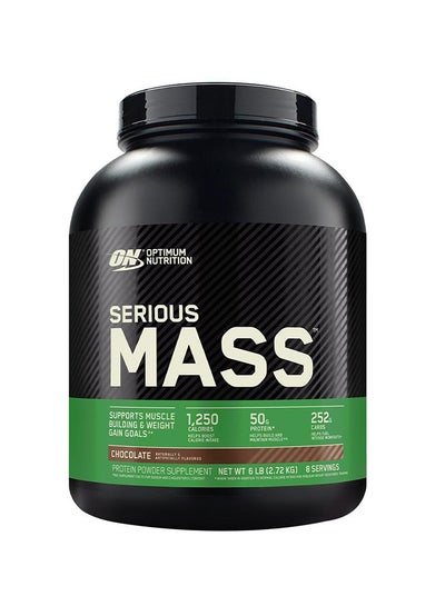 Buy Serious Mass Chocolate 6 lbs-2.72 Kg, 8 Servings in UAE