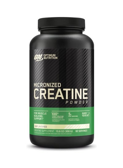 Buy Micronized Creatine Monohydrate Powder - Unflavored 60 Servings 300 Gram in UAE