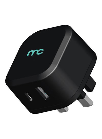 Buy TC-165 Travel Charger 65W Gan With Type C To C Cable Black in UAE