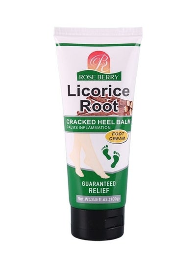 Buy Licorice Root Cracked Heel Balm Guaranteed Relief Foot Cream Visible Results In 3 Days Clear 100grams in Saudi Arabia