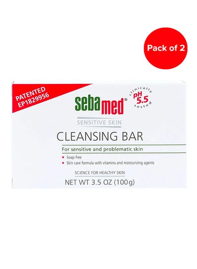 Buy Soap Free PH 5.5 Cleansing Bar Pack Of 2 150grams in UAE