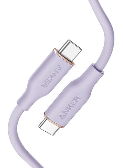 Buy PowerLine III Flow Type-C To Type-C Cable 0.9M Purple in Saudi Arabia