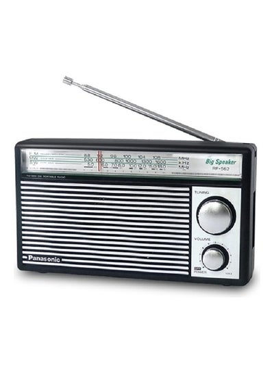 Buy 3-Band Battery Operated FM/MW/SW Radio RF-562DD2 Black/White in Saudi Arabia