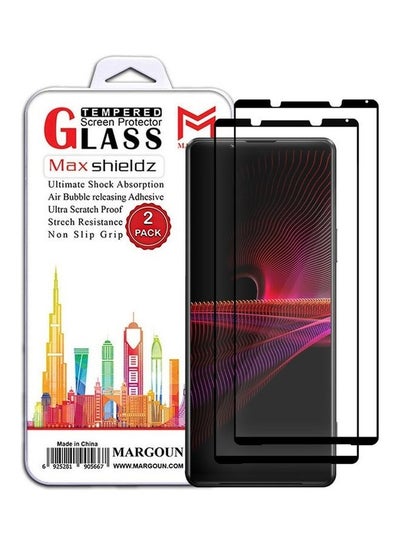 Buy 2 Pack For Sony Xperia 1 III Tempered Glass Screen Protector Anti Scratch Bubble Free Clear in UAE