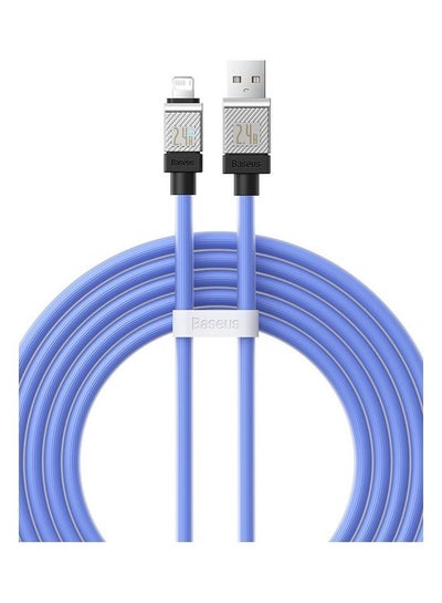 اشتري iPhone Cable 2M Fast Charging And Data Cable iPhone Charger Cable 2.4A Lightning Cord Compatible for iPhone 14/14 Pro/14 Plus/14 Pro Max, iPhone 13 Pro 12 Pro Max 11 XS 7 Plus 6S iPad Pro Blue في الامارات