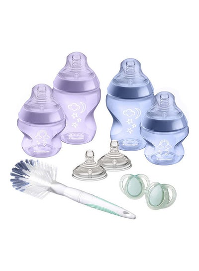 اشتري Closer To Nature Newborn Baby Bottle Starter Kit, Breast-Like Teats With Anti-Colic Valve, Mixed Sizes, Pink في السعودية