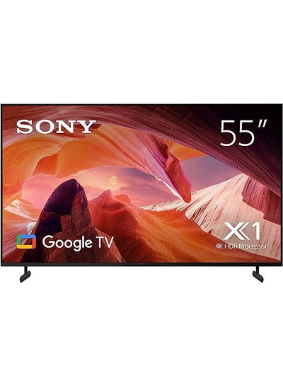 اشتري 55 Inch : 4K UHD LED Smart Google TV 2023 Model KD-55X80L Black في الامارات