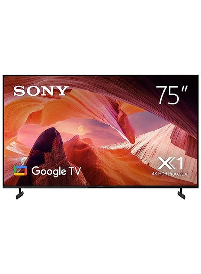 اشتري 75 Inch : 4K UHD LED Smart Google TV 2023 Model KD-75X80L Black في الامارات