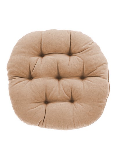 Buy Upholstered Velvet Cushion Velvet Beige 45x45cm in Saudi Arabia