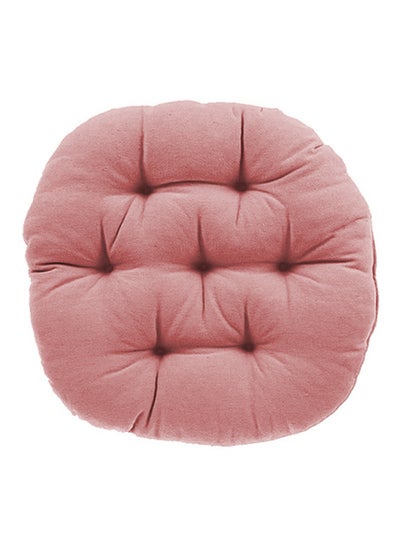 Buy Upholstered Velvet Cushion Velvet Light Pink 45x45cm in Saudi Arabia