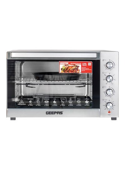 Buy Multifunction Rotisserie Oven Adjustable Temperature Control With Timer Convection 120.0 L 2800.0 W GO34057 Silver in UAE