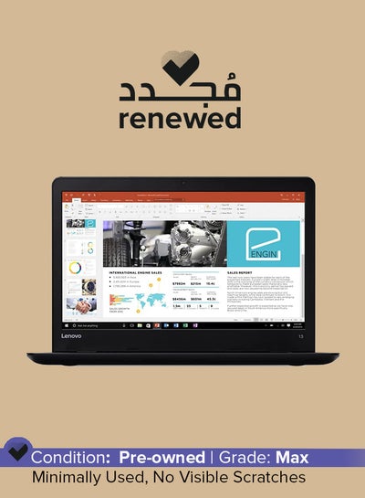 Buy Renewed - ThinkPad 13 Laptop With 13.3-Inch HD Display,Intel Core i5-6th Gen Processor/8GB DDR4 RAM/256GB SSD/Windows 10 Pro English Black in UAE
