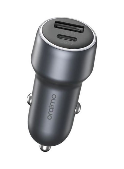 اشتري Bullet 48 Car Charger Dual Ports USB-A And Type C Black في الامارات