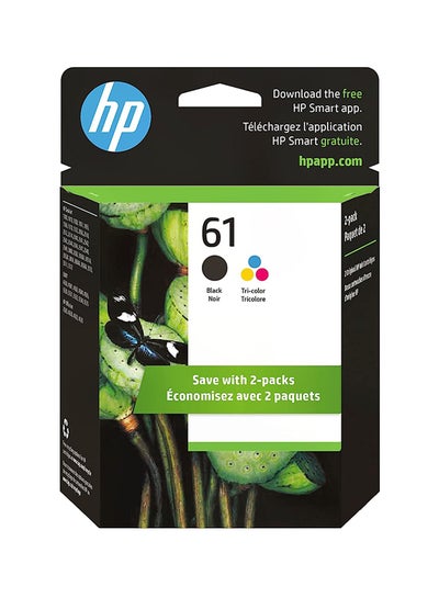 اشتري 61 | 2 Ink Cartridges CH561WN, CH562WN Black/Cyan/Magenta/Yellow في الامارات