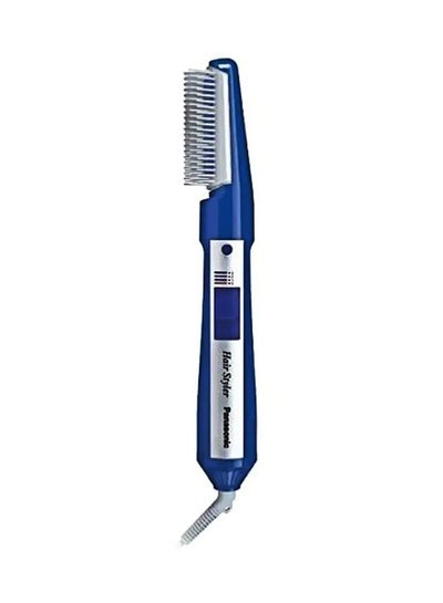 Buy 650W Blow Brush Hair Styler,2 Speed Settings, Soft Pouch Blue/White in Saudi Arabia
