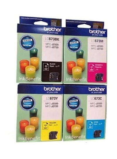 Buy Lc673 Ink Cartridge Set For Mfc-j2320 And Mfc-j2720 Black/Cyan/Magenta/Yellow in UAE