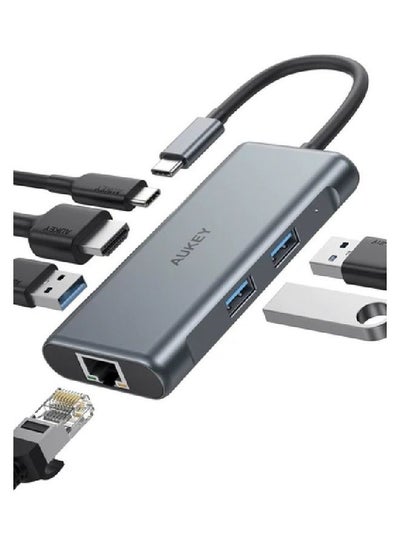 Buy 5-In-1 USB-C HUB CB-C75 Black in Egypt