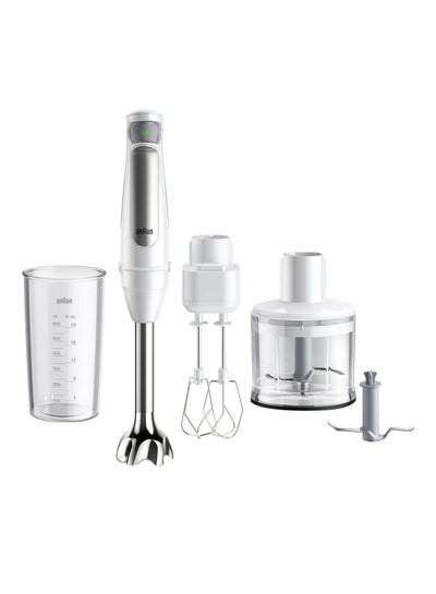 اشتري 4 in 1 MultiQuick 7 MQ 7035 Hand Blender - with ActiveBlade technology, Blender & Food Processor 1000.0 W MQ7035BI White/Silver في الامارات