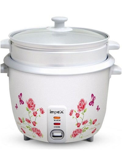 Buy Electric Drum Rice Cooker With Aluminium Inner Pot 0.6 L 350 W RC 2805 White in Saudi Arabia