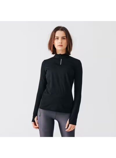 Buy Run Warm Long Sleeve T-Shirt Black in Egypt