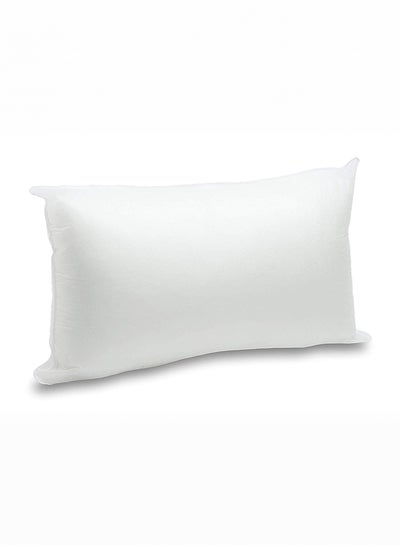 Buy Microfiber Rectangular Cushion Filler Microfiber White 50x30cm in Saudi Arabia