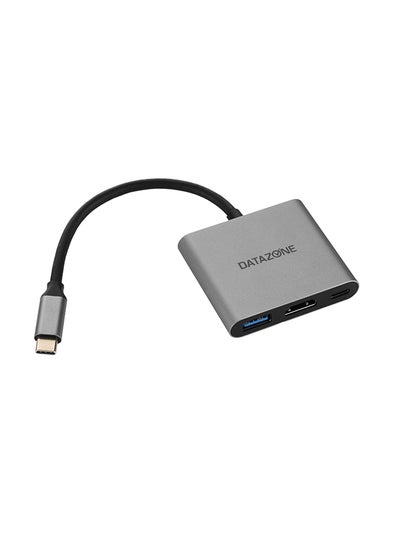 اشتري 3-In-1 Type-C HUB HDMI VGA Grey في السعودية