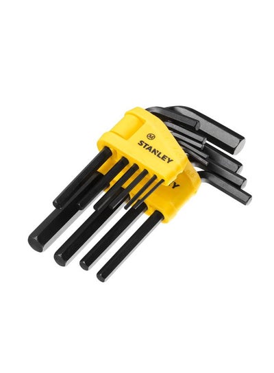 Buy 10-Piece Straight Male Elbow Hex Key Sets Yellow / Black in UAE