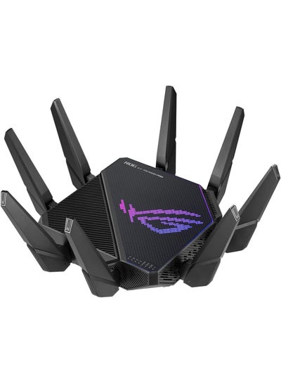 Buy ROG Rapture GT-AX11000 Pro Tri-Band WiFi 6 Gaming Router, 2.5G Port, 10G Port, Quad-core 2.0 GHz CPU, UNII4, 3-Level Game Acceleration, Internet Security, AiMesh Support | 901G0720-MU2A00 Black in UAE