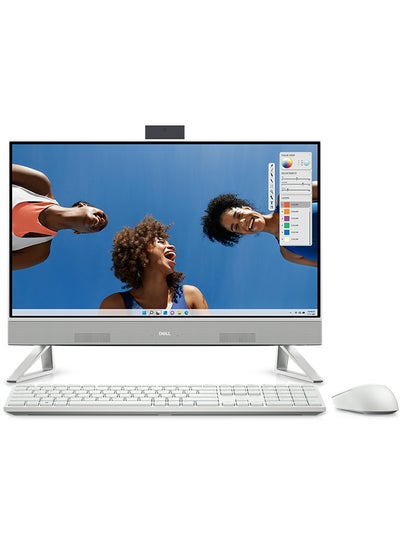 Buy Inspiron 5420 All-In-One Desktop With 23.8-Inch Display, Core i7-1355U Processor/16GB RAM/1TB SSD/Windows 11 Home/Intel Iris Xe Graphics English/Arabic White in UAE