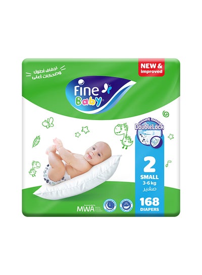 اشتري Diapers Size 2 (3-6Kg) Medium, 168 Count  With The New Double Lock Leak Barriers في الامارات