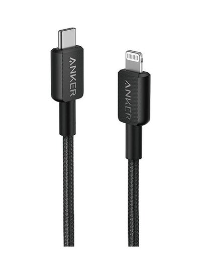 Buy PD To Lightning Cable For Apple Devices, iPhones, iPads, 0.9 Meters, 322 USB-C To Lightning Cable Black in Saudi Arabia