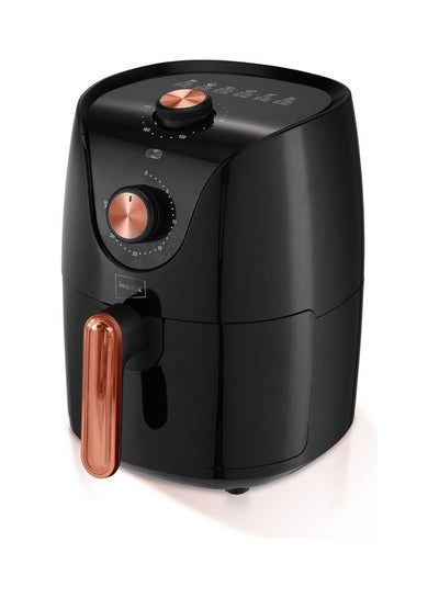 اشتري Air Fryer With Adjustable Temperature Control, Overheating Protection And Cool Touch Handle 2.5 L 1300 W AF 4302 Black/Brown في السعودية