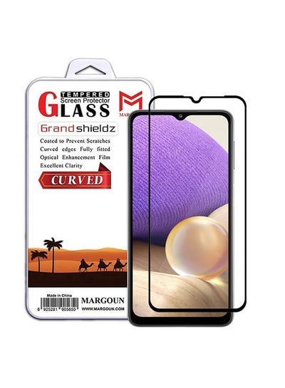 اشتري Samsung Galaxy A32 5G Screen Protector Tempered Glass Full Glue Back Black Side في الامارات