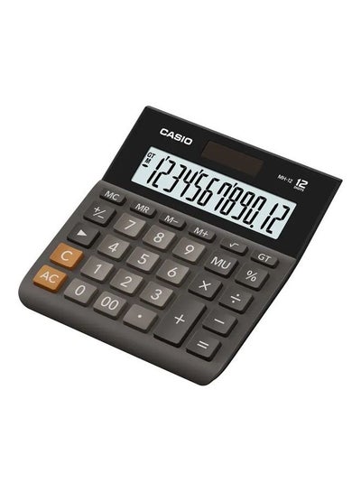 Buy 12-Digit Desktop Calculator Grey/Black in Egypt