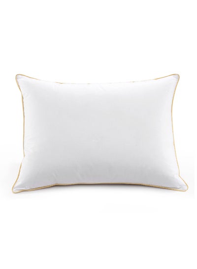 Buy Hotel Pillow, for Back, Neck, and Shoulder Support Soft Fluffy Golden Line Hotel Pillows Microfiber White 75x50cm in Saudi Arabia